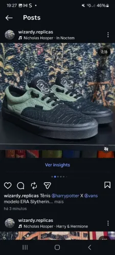 Vans sonserina 41 harry potter novo nunca usado