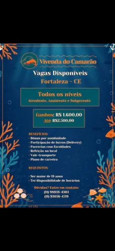 Vagas de emprego imediato!!! 