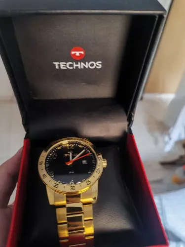 Relógio technos dourado