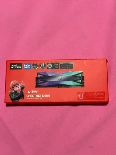 Memória RAM XPG Spectrix D60G RGB 8GB DDR4 3200 mhz, cl16