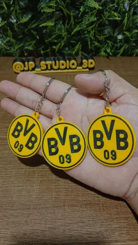 Kit 3 Chaveiros do Borussia Dortmund da Alemanha