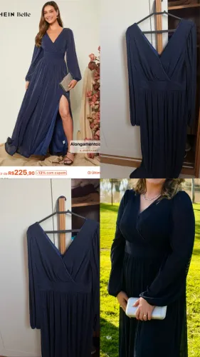 Vestido de festa azul