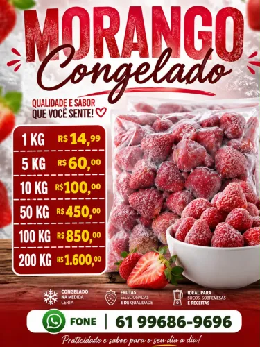 Morango congelado no atacado