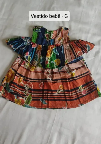 Vestido Camu Camu Bebê tamanho G - semi novo