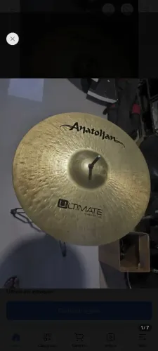 Prato de bateria anatolian ultimate 16 polegadas usado