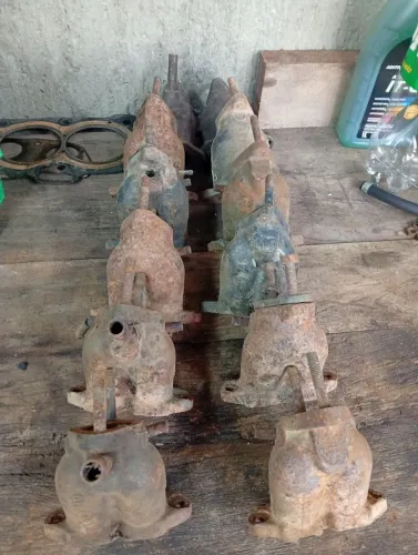 Par coletor admissão dupla carburação VW AR Fusca e derivados