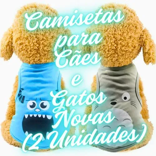 Camisetas para Cães e Gatos de Pequeno Porte