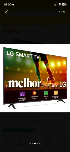 Smart TV LG 43"Full HD, Processador A5 Ger6, AI, Alexa e webOS 23 - 43LR6700PSA