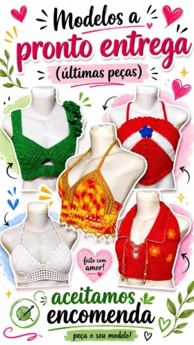 Lindas peças de crochê