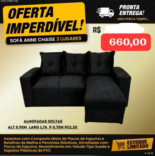 SOFÁ NA PROMOÇÃO
