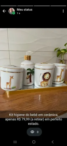 Kit higiene do bebê (Safari)