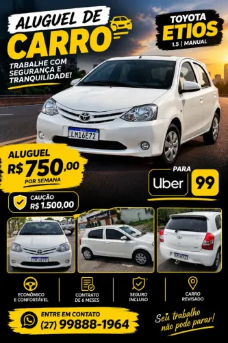 Alugo carro para Uber/99