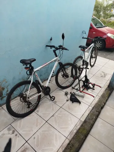Par de bikes bicletas wny quadro alumínio com acessórios e suporte para carro