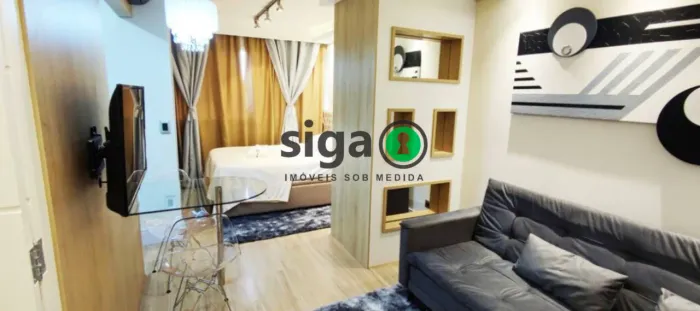 Apartamento 35m² para locação mobiliado, localizado no Bela Vista, São Paulo