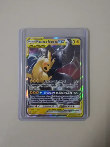 Carta Pokémon Pikachu e Zekrom (33/181)