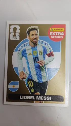 Figurinha ouro Messi 