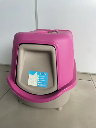 Banheiro Fechado para Gatos Rosa (QUEIMA DE ESTOQUE)
