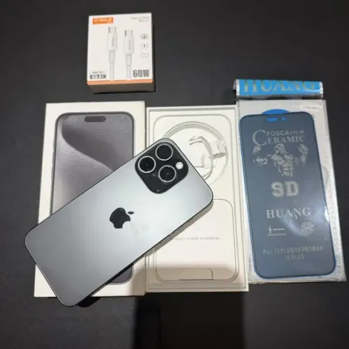 IPhone 15 Pro Max 256GB Preto Impecável! Aceito cartão! Entrego + Brindes! Oportunidade!