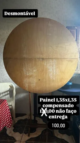 Decoração painel de compensado desmontável 