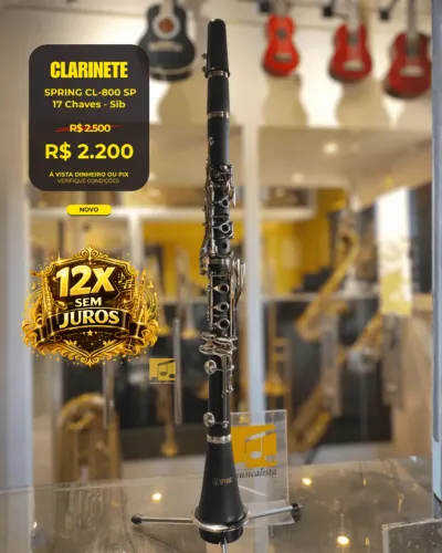Clarinete Spring 17 Chaves Abs - NOVA