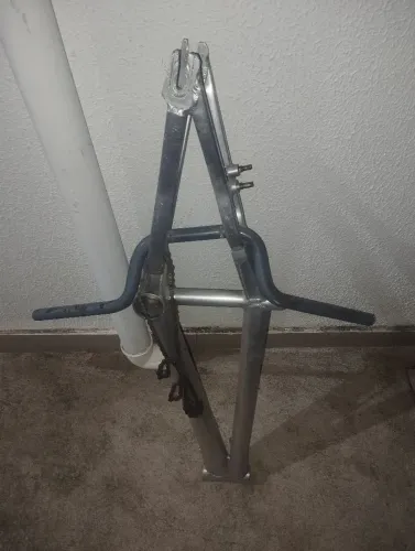QUADRO BMX ALUMÍNIO + GUIDÃO + CORRENTE