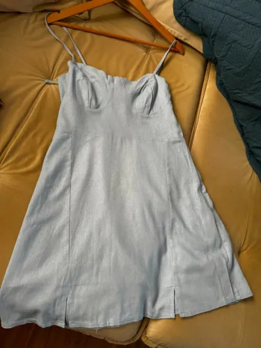 Vestido Youcom azul tam M alça regulável novo na etiqueta