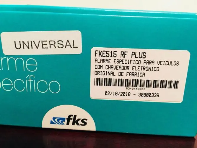 Alarme fks keyles para chave do carro garantia novo na caixa grátis a instalação