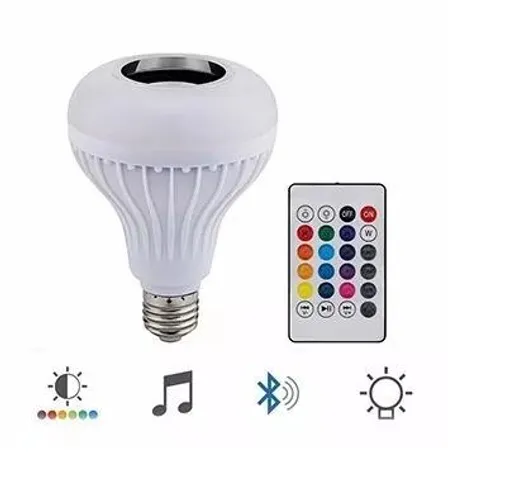 Lampada Led Rgb Com Som Via Bluetooth