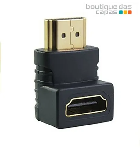 Adaptador Hdmi 90 Graus Em L Macho X Fêmea para tv smart o