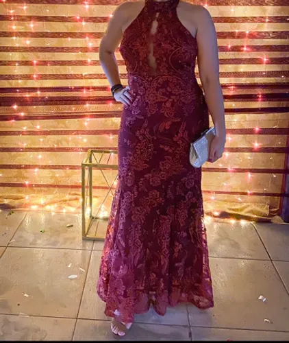 Vestido de Festa - cor Marsala