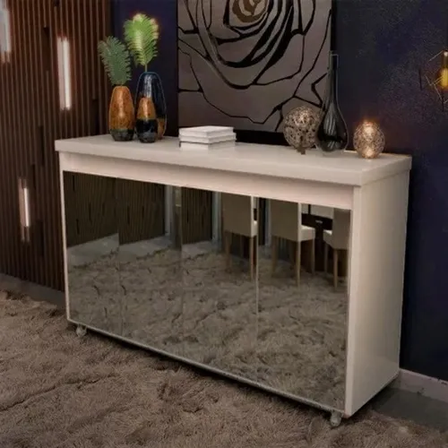 CÓD 006 Buffet Maria c Espelho Off White Frete Grátis - Até 12x
