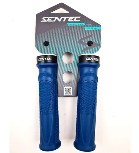Manopla MTB Sentec RS1 Ultimate com Trava 130mm Emborrachada Diversas Cores 8716