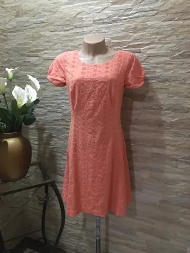 Vestido Midi em Tecido Laise