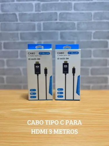 Cabo HDMI Tipo C 1.8 Metros - Novo