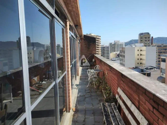 Apartamento cobertura à venda, 4 quartos, 2 suítes, 132m², 170m do Metrô Uruguai, Tijuca-R
