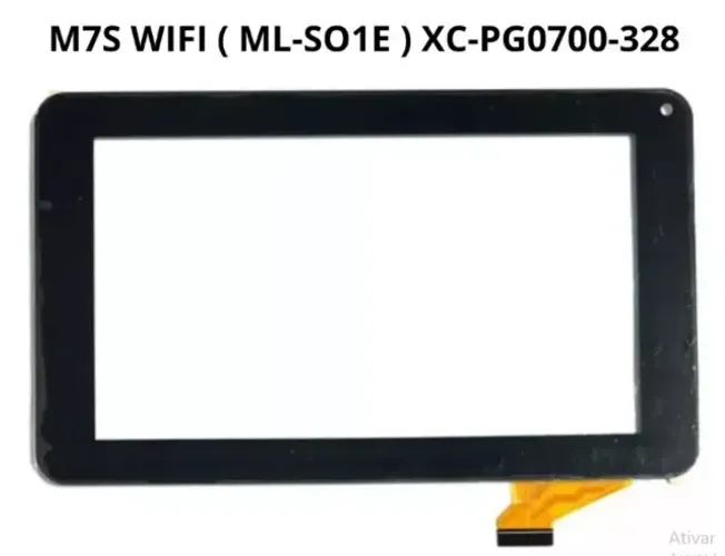 Tela Touch Toque Vidro Tablet Multilaser M7s Wifi (Modelos ML-S01E; ML-SO0R) + 3m