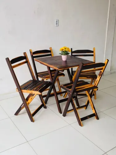 Conjunto dobrável 70x70