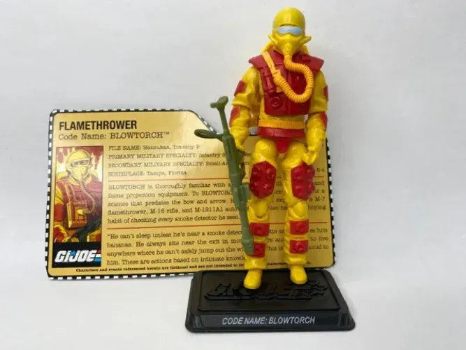 Boneco Comandos em ação Gijoe 25 - Blowtorch (Lança Chamas)