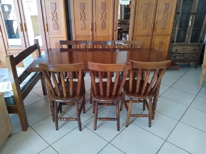 Mesa country 6 cadeiras