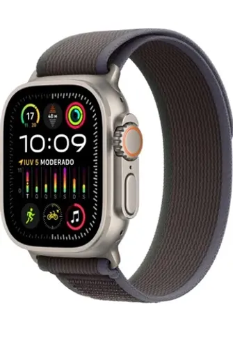 Apple Watch Ultra 2 l Pulseira loop Trail azul/preta - M/