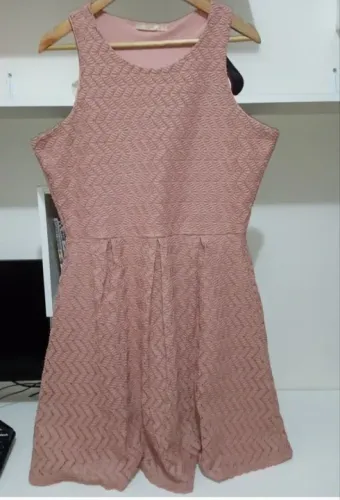 Vestido Rosê tamanho G marca CEA forrado elegante 