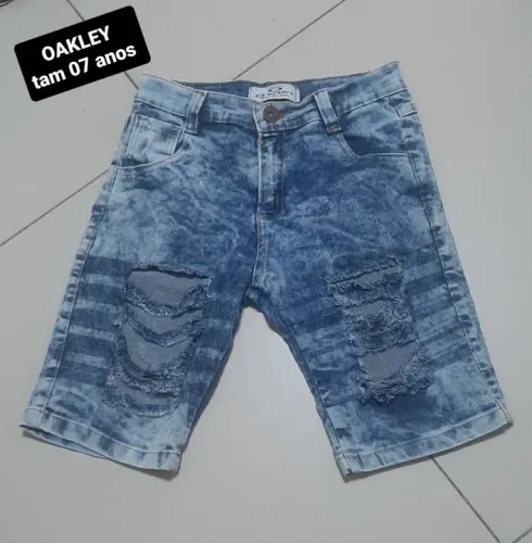 Bermuda jeans infantil