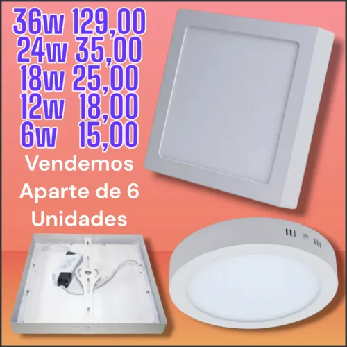 Luminária de led de sopre pó 