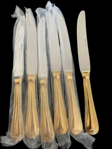 Facas de jantar - kit com 6 - wolff - NOVO 