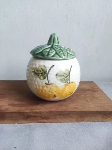Mini açucareiro formato abóbora