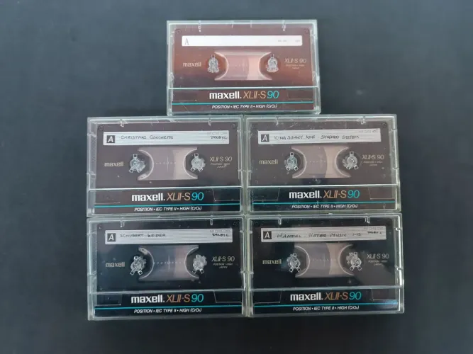 fitas cassete Maxell XLII-S90 usadas perfeitas