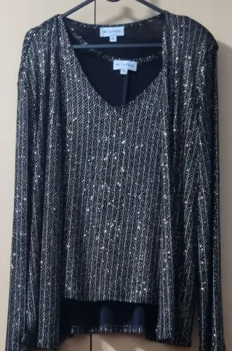 Conjunto Luxo de Festa com brilho Tamanho GG