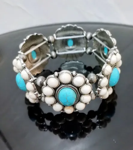 Pulseira floral, estilo Boho. Centro RJ