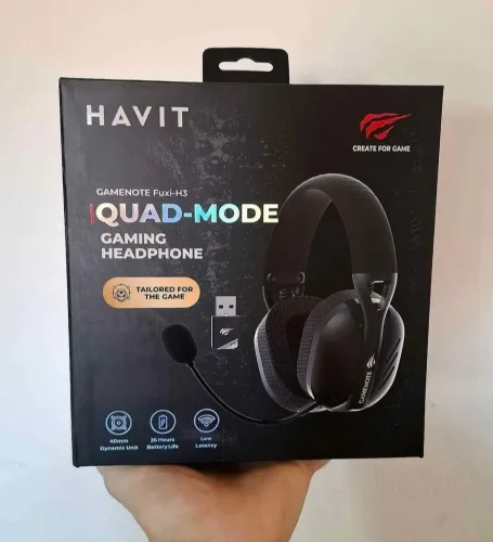 Headset Gamer HAVIT Fuxi-H3, Surround 7.1, Driver 40mm., Bluetooth/Dongle/Cabo USB-C e P2