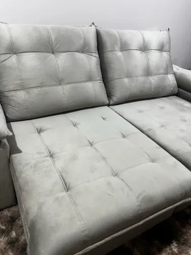 Sofá 2.50 Retrátil e Reclinável Novíssimo 